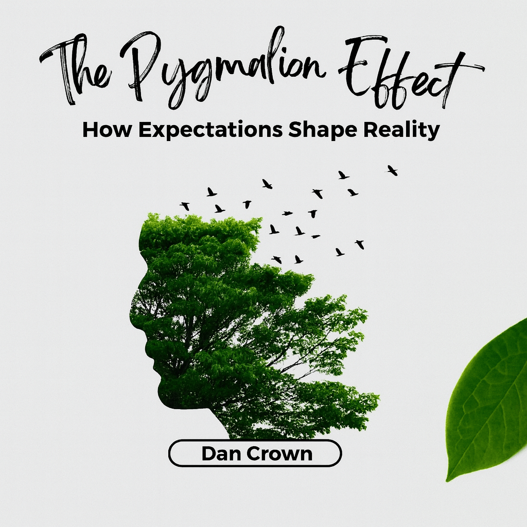 Promotional banner for The Pygmalion Effect – psychology and self-help ebook about expectations and success