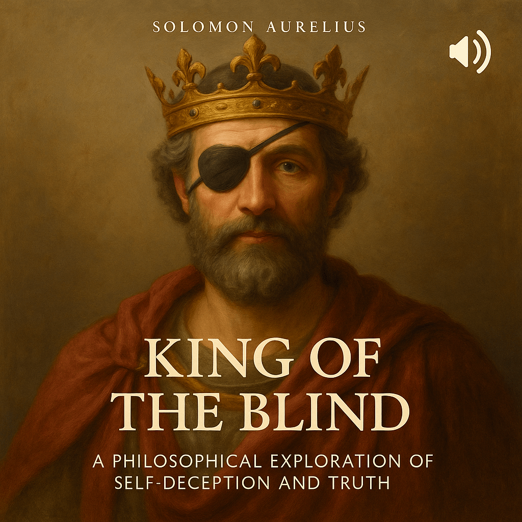 King of the Blind audiobook – Solomon Aurelius philosophy and psychology book on self-deception, manipulation, truth, and spiritual growth.