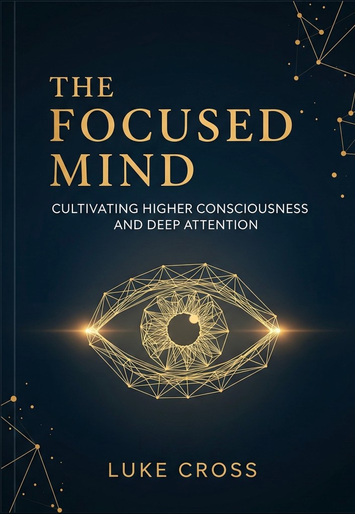 Minimalist nature artwork on The Focused Mind cover, reflecting focus, peace, and mental strength.