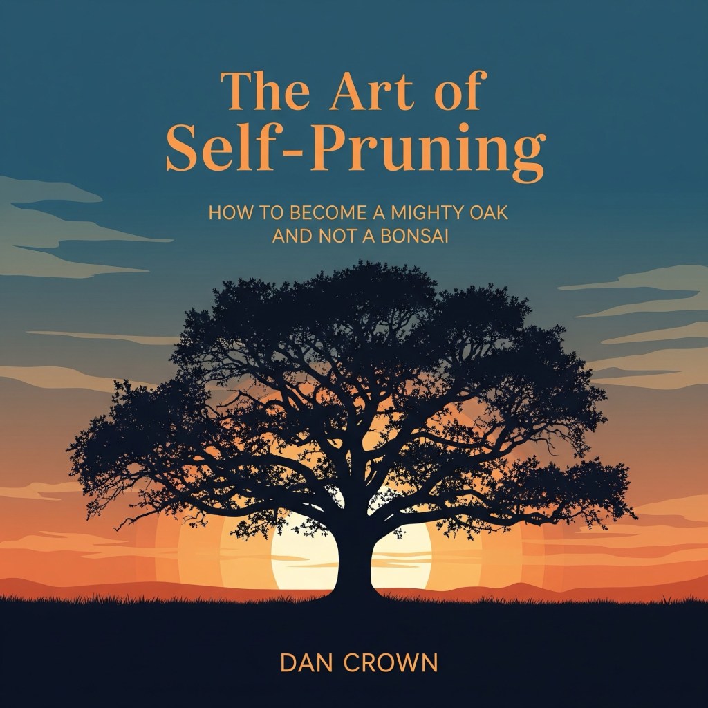The Art of Self-Pruning book cover by Dan Crown – self-help guide to growth, resilience, and mindset transformation